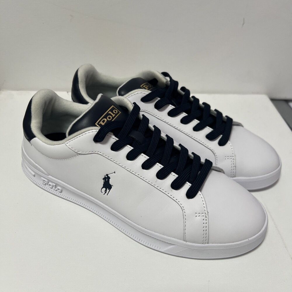 Men Shoes Polo Ralph Lauren Heritage CourtII Nappa Leather Sneakers new no box ￼